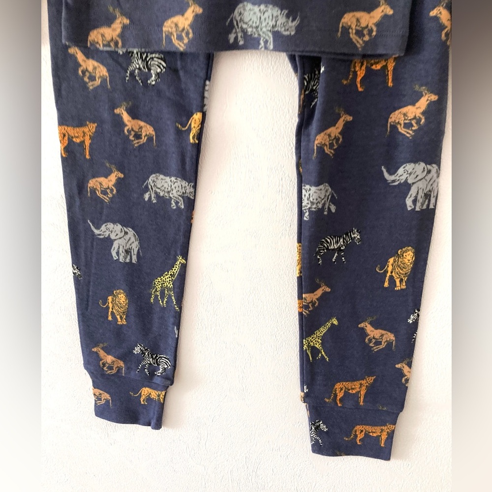 NWT J Crew Crewcuts Kids' animal print pajama set size 8 - Picture 5 of 7